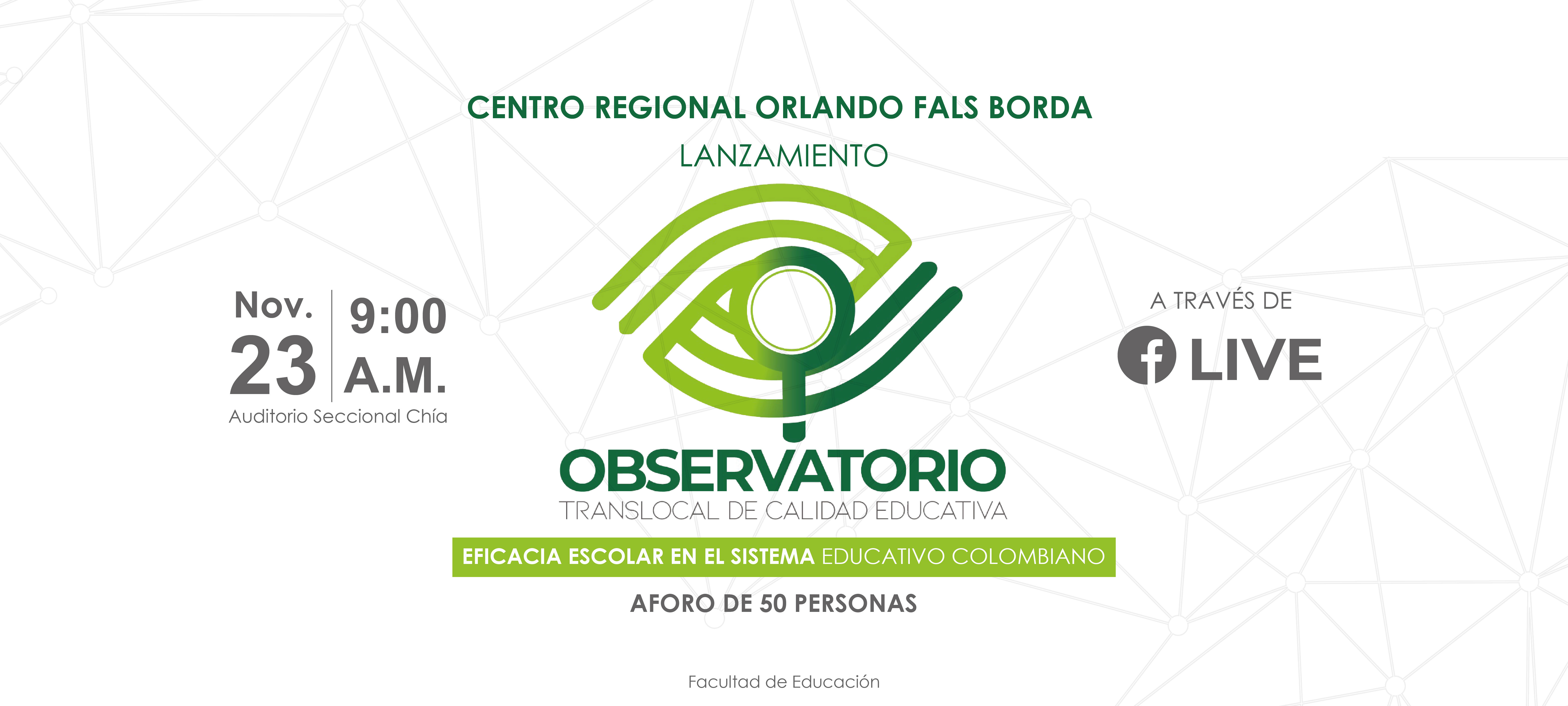 Lanzamiento de observatorio de calidad educativa