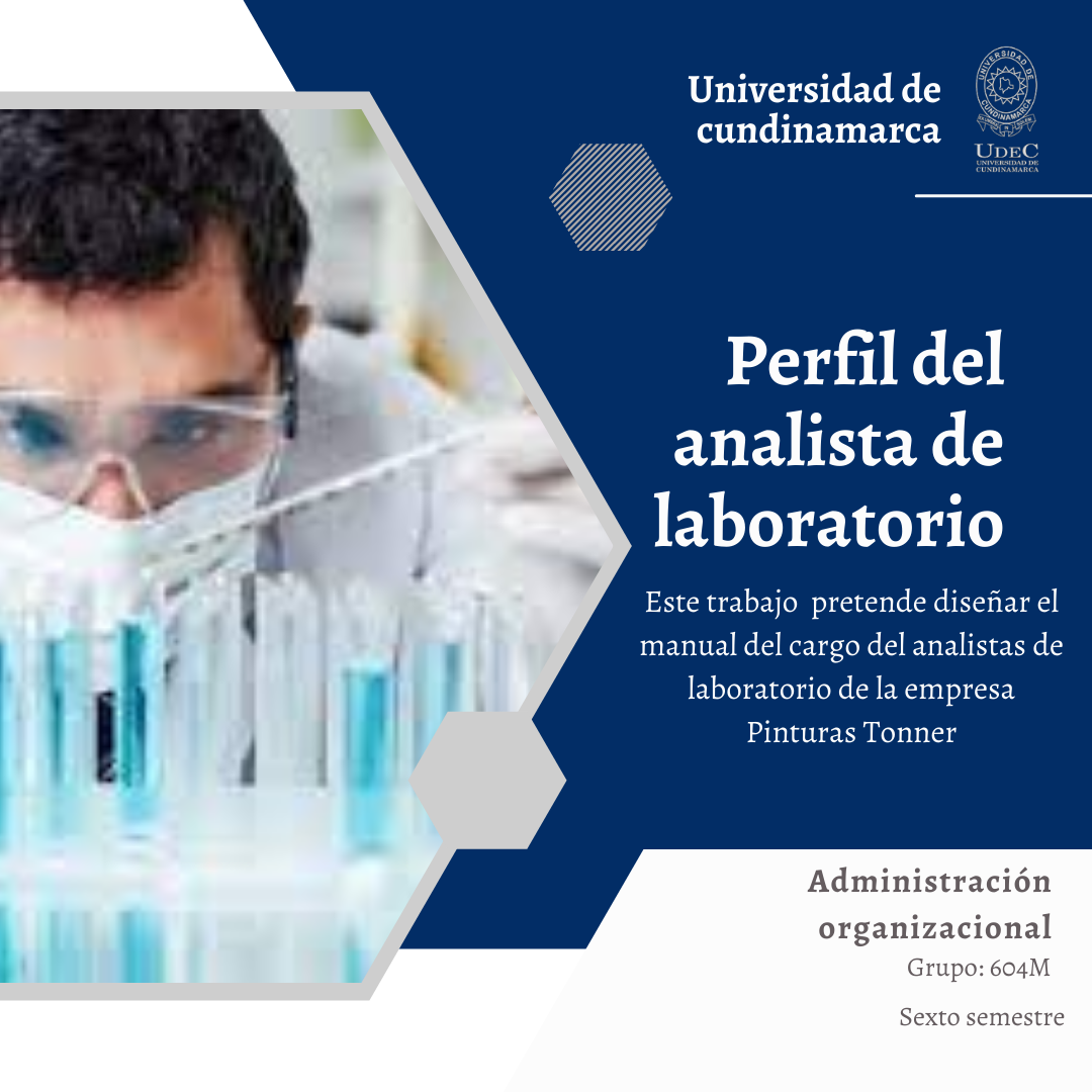 Rediseño del perfil del cargo Analista de laboratorio de la empresa Pinturas Tonner