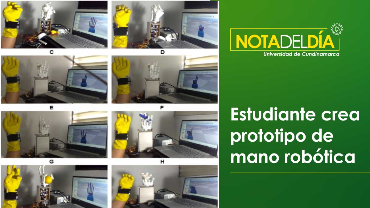 Estudiante crea prototipo de mano robótica