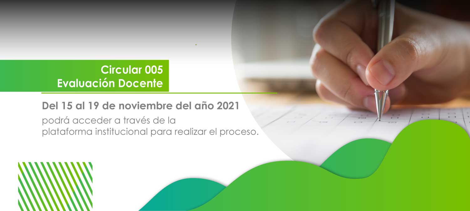 Se encuentra habilitada la evaluación docente