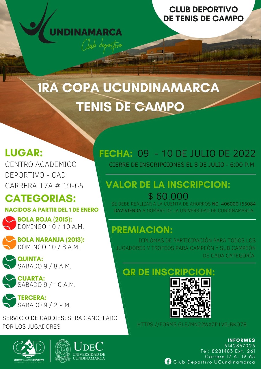 Primera Copa UCundinamarca Tenis de campo