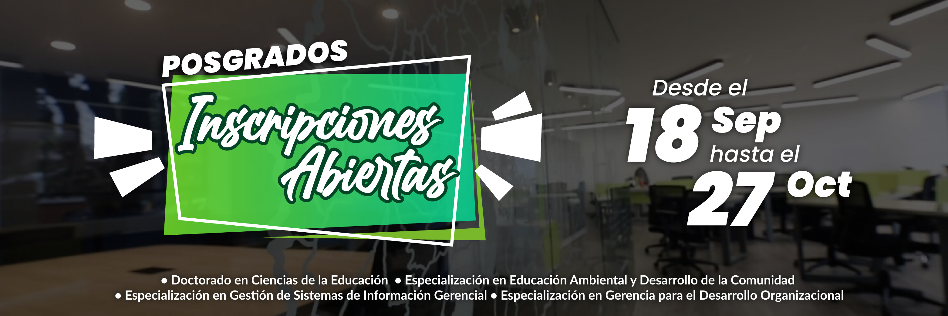 inscripciones abiertas posgrados