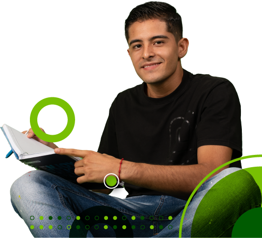 Estudiante sonriendo