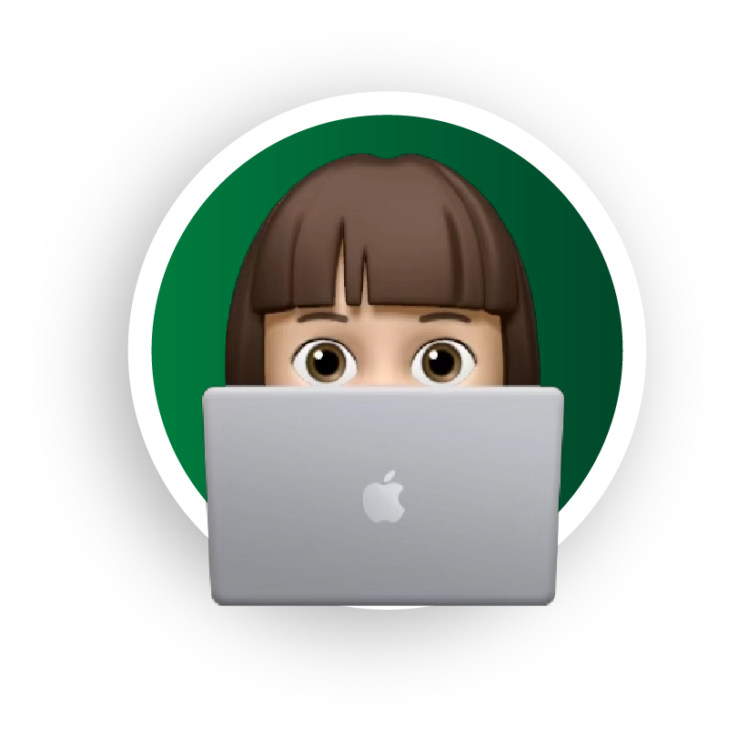 Icono de chico con una computadora