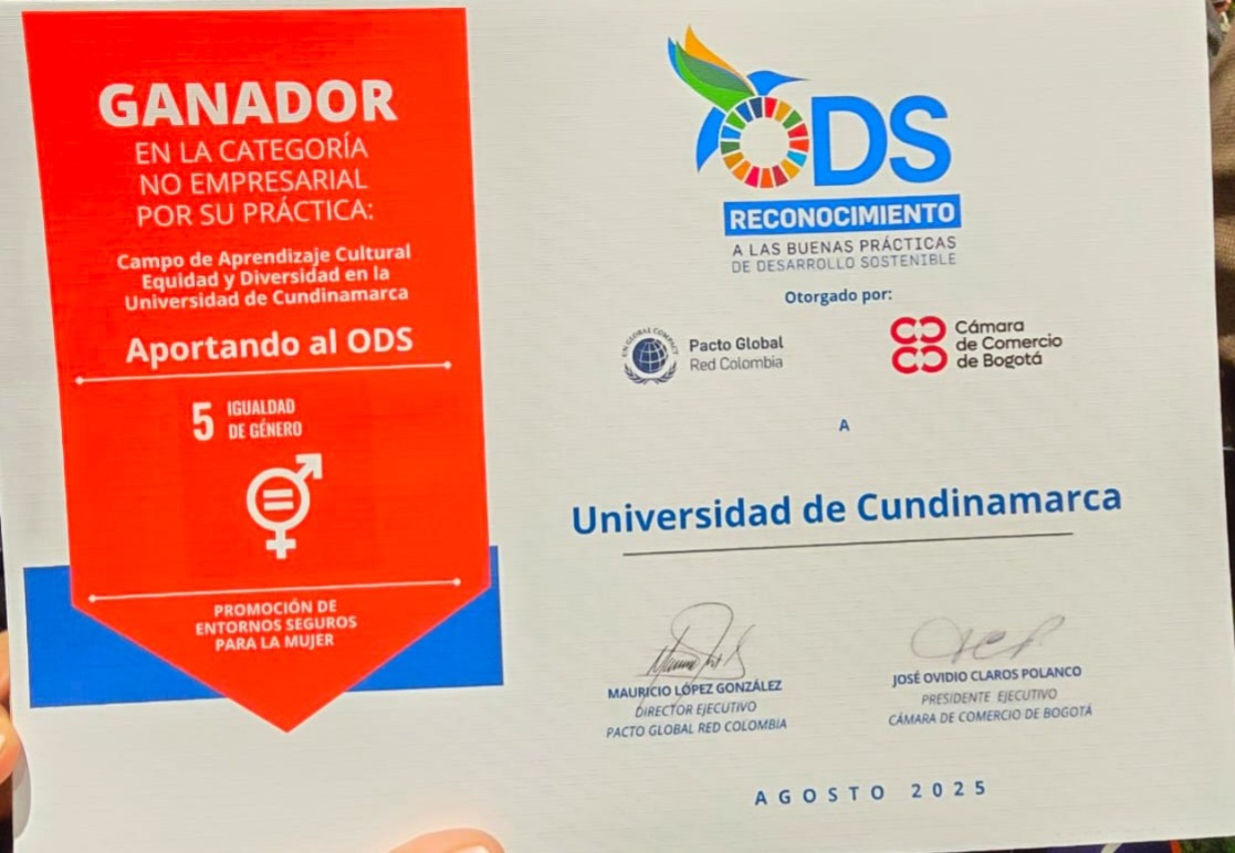 ODS Reconocimiento a Buenas practicas de Desarrollo Sostenible