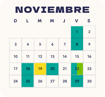 Calendario Noviembre 2024