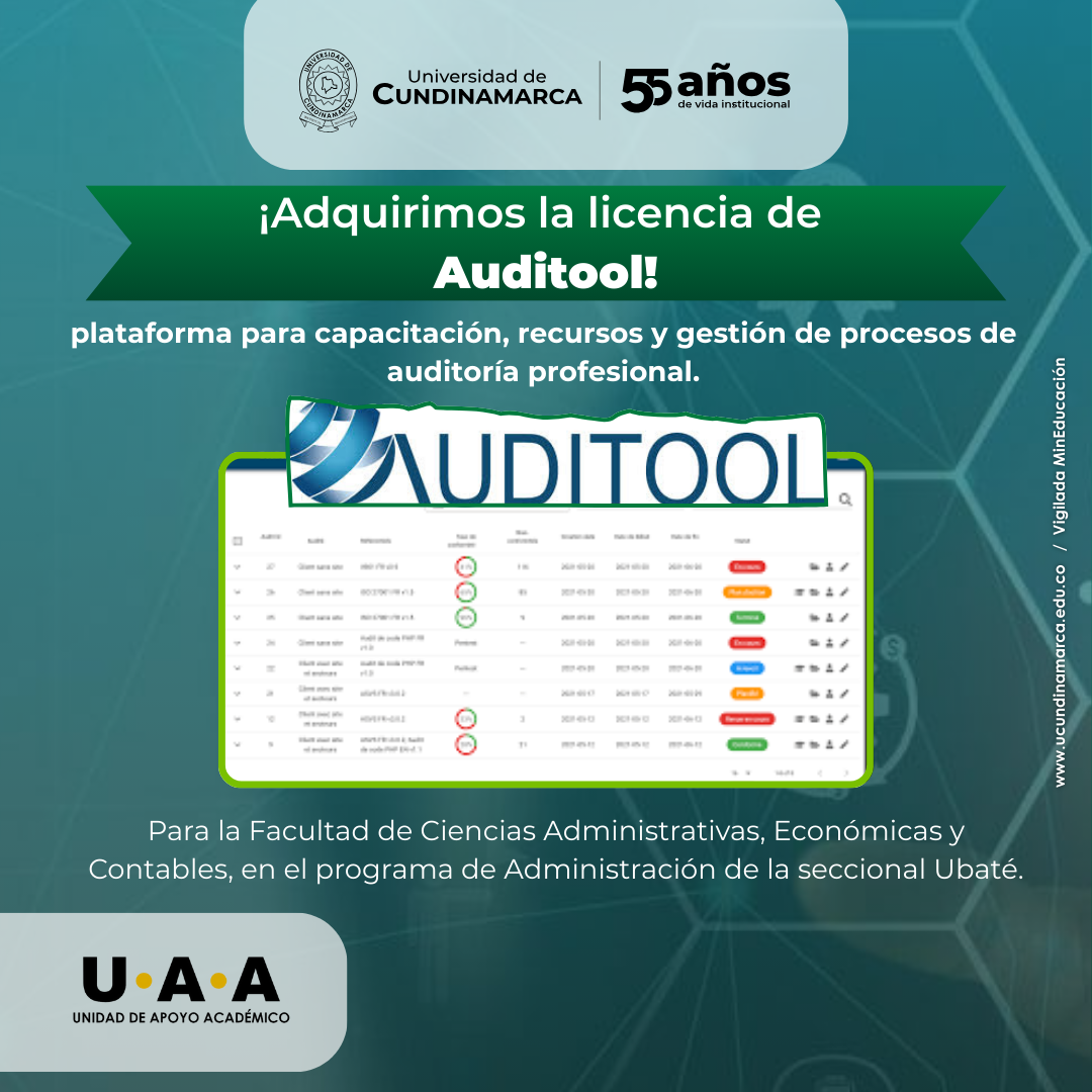 Pieza gráfica ¡Adquirimos la licencia de Auditool!