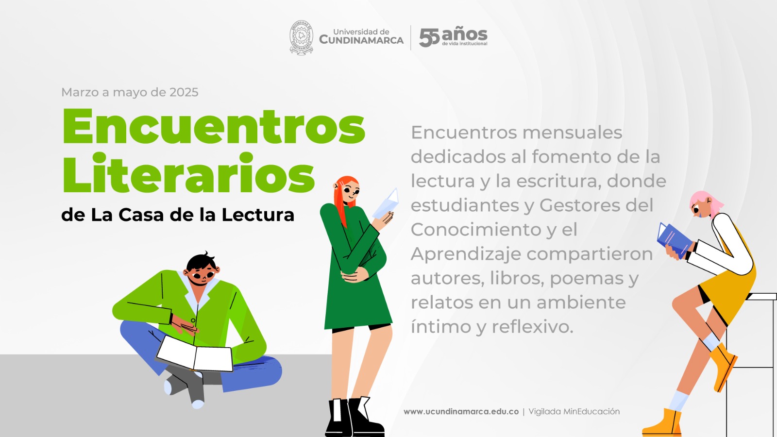 Afiche del evento Encuentros Literarios de la Universidad de Cundinamarca