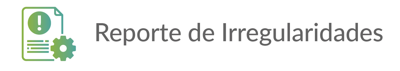 reporte de irregularidades