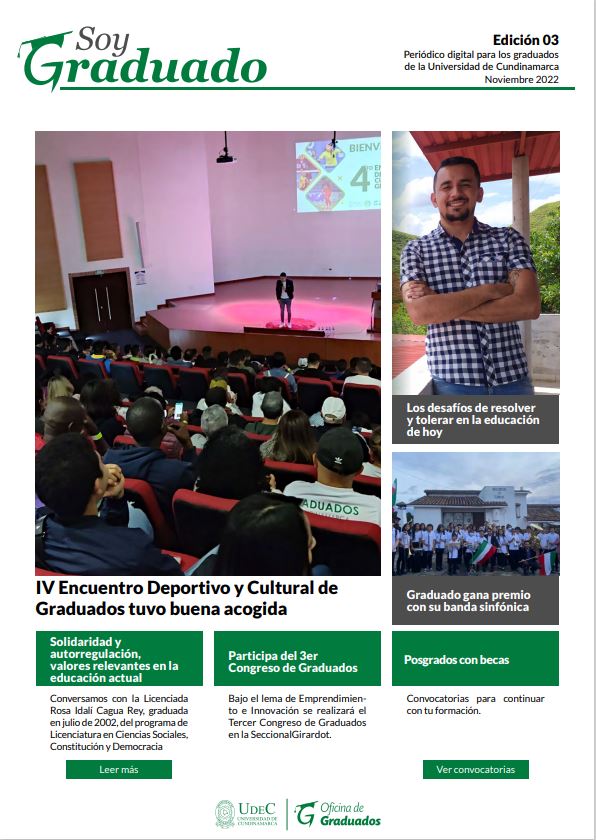 Imagen decorativa Periódico Soy Graduado tercera edición