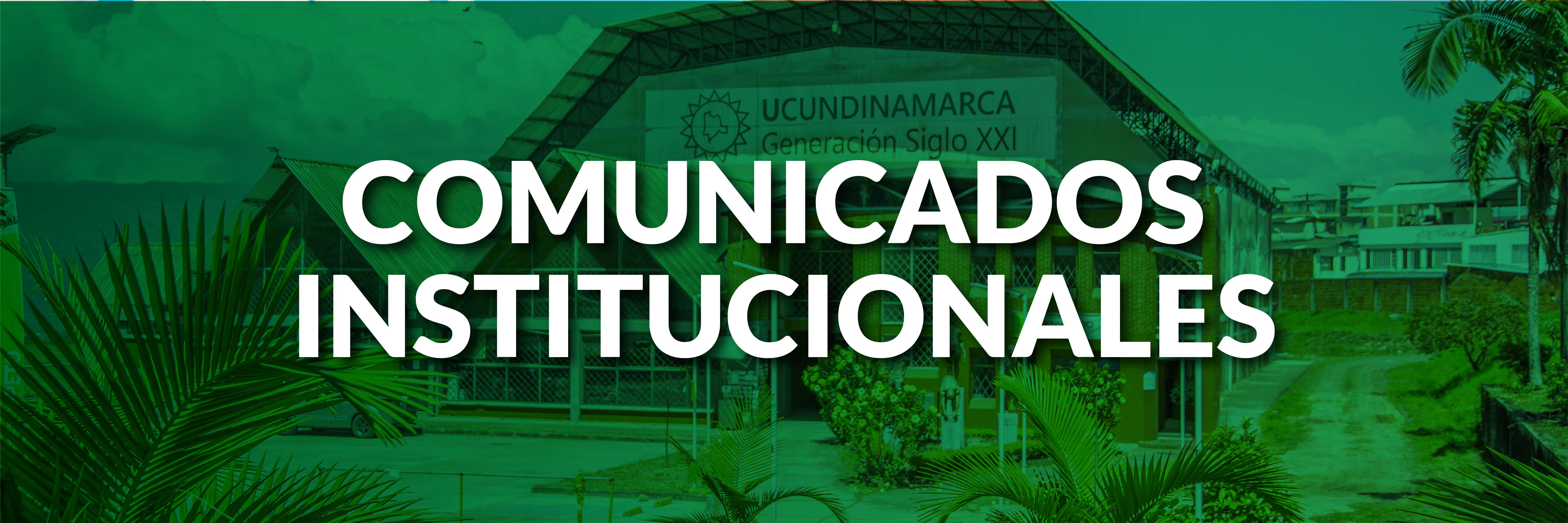 comunicados institucionales