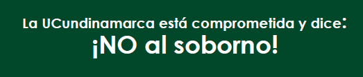 La ucundinamarca esta comprometido y dice: No al soborno