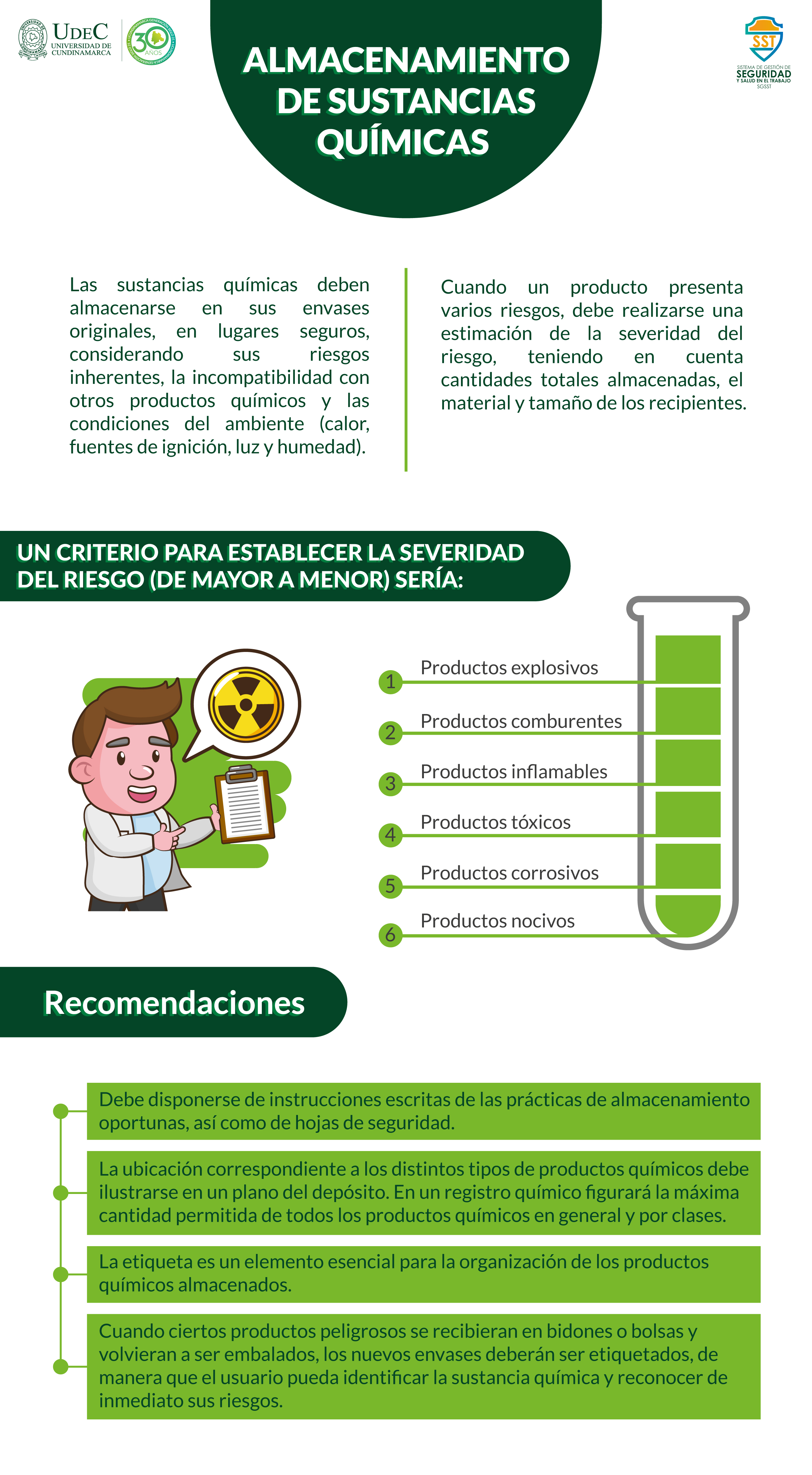Almacenamiento de sustancias químicas
