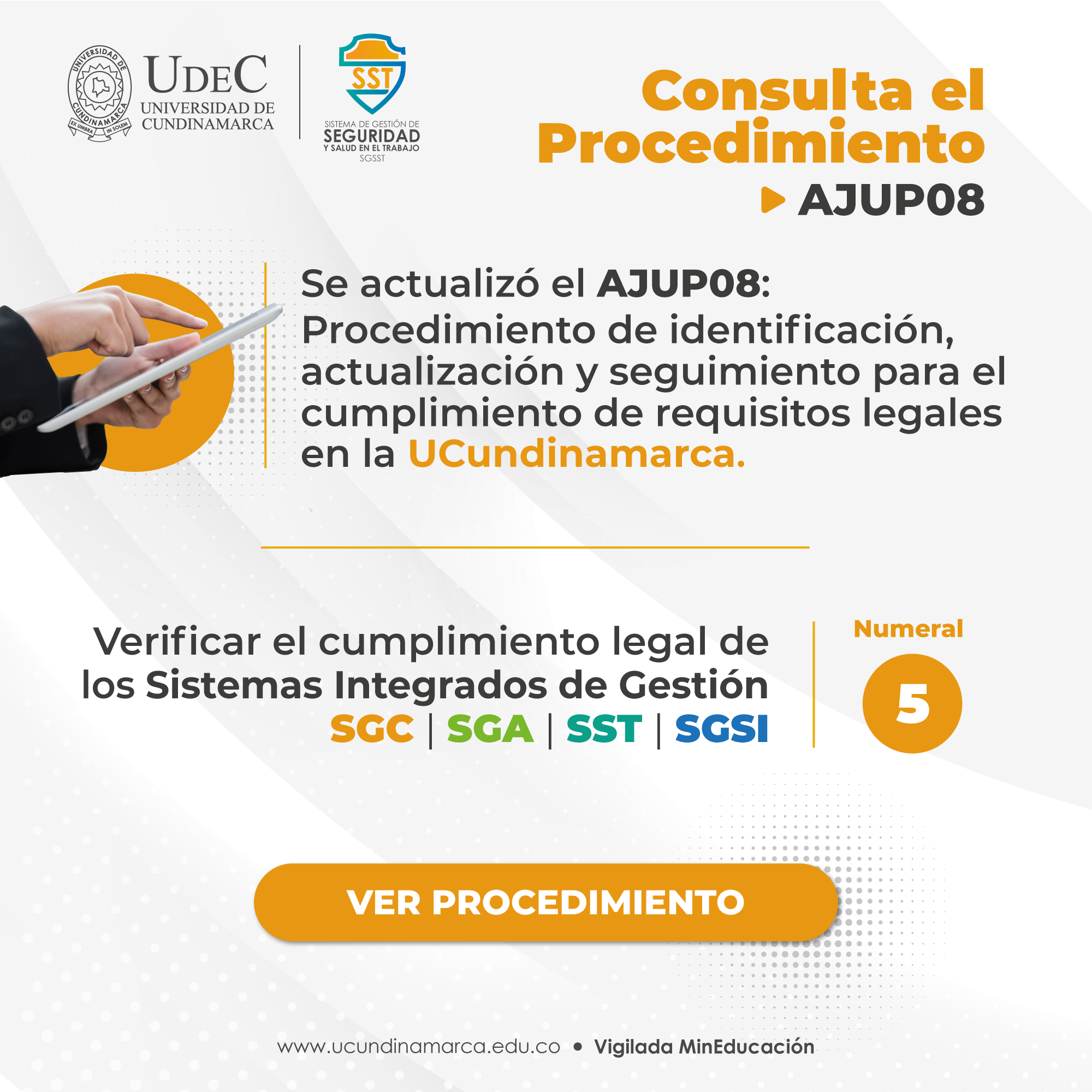 Consulta el procedimiento AJUP08