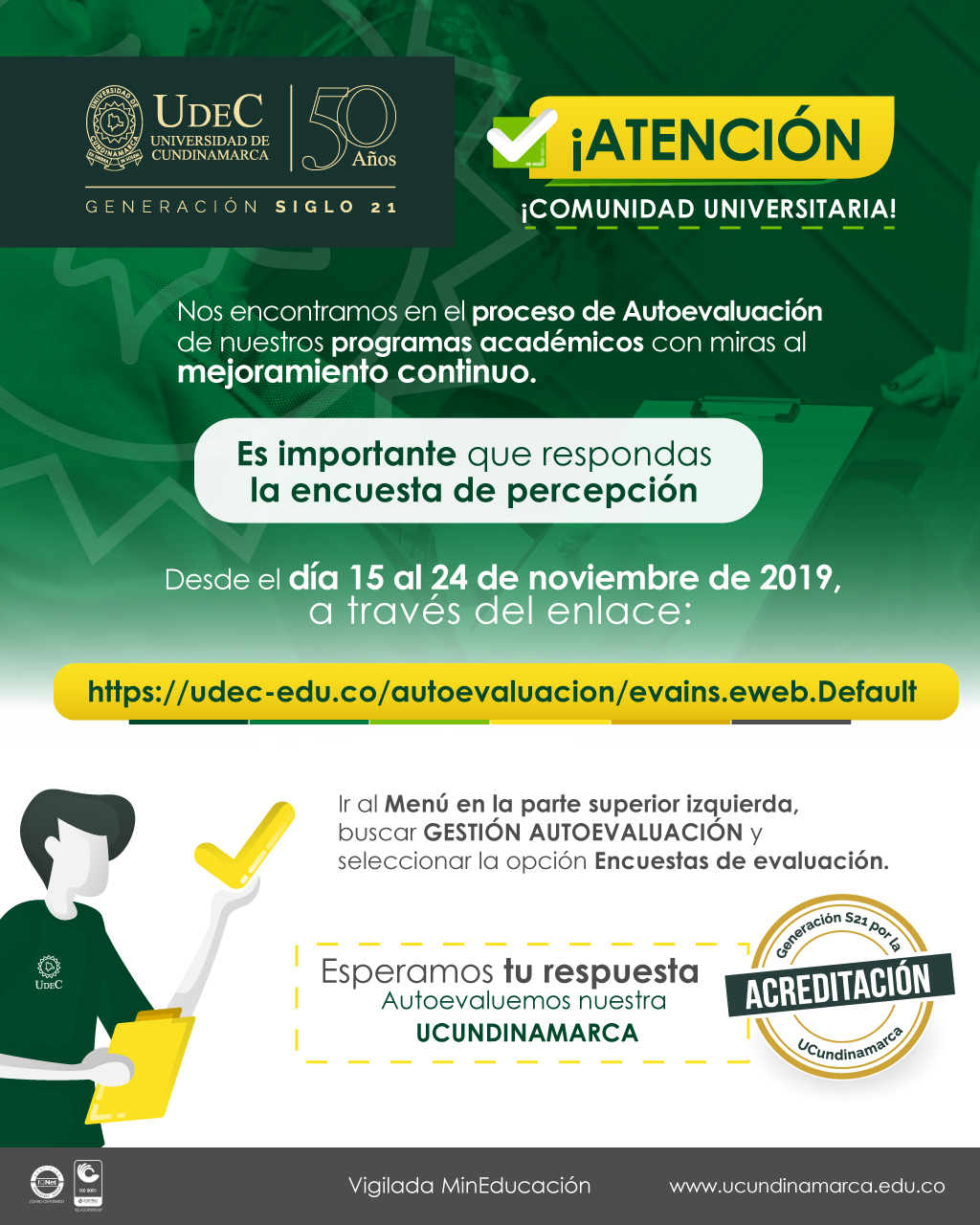 Autoevaluación y acreditación.