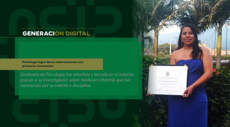 Psicóloga logra beca internacional con proyecto innovador