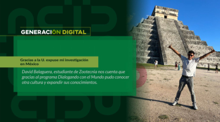 Gracias a la U. expuse mi investigación en México