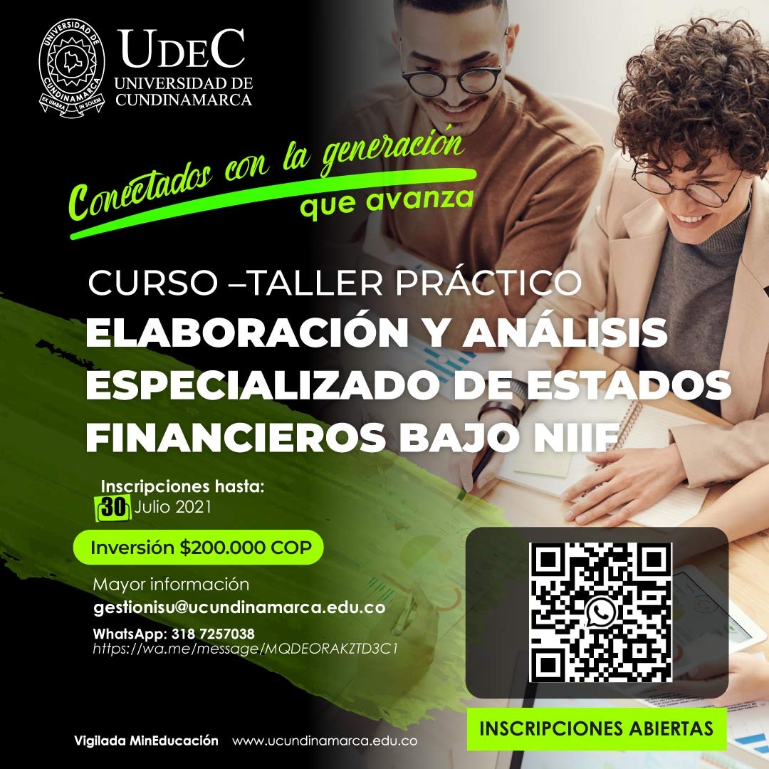 Curso - Taller Elaboración y Análisis Especializado de Estados Financieros Bajo NIIF