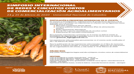 Simposio internacional de redes y circuitos cortos de comercialización agroalimentarios Simposio internacional de redes y circuitos cortos de comercialización agroalimentarios
