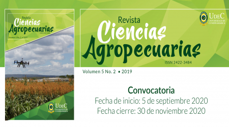 CONVOCATORIA PARA PRESENTAR ARTICULOS VOL 6 No 2 REVISTA CIENCIAS AGROPECURIAS CONVOCATORIA PARA PRESENTAR ARTICULOS VOL 6 No 2 REVISTA CIENCIAS AGROPECURIAS