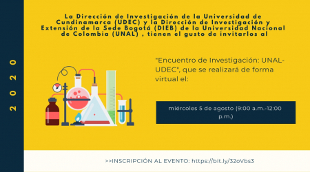 INVITACIÓN ENCUENTRO VIRTUAL DE INVESTIGACIÓN UDEC- UNAL INVITACIÓN ENCUENTRO VIRTUAL DE INVESTIGACIÓN UDEC- UNAL