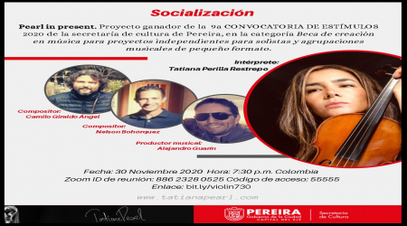 Presentación proyecto Ganador 9a Convocatoria de Estímulos 2020 Presentación proyecto Ganador 9a Convocatoria de Estímulos 2020