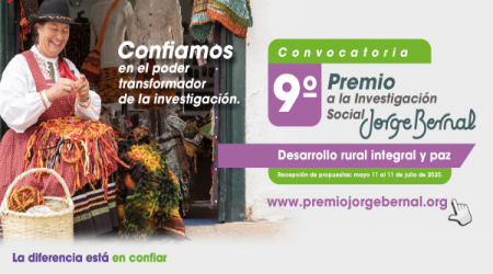 Está abierta la convocatoria de investigación social a la 9 versión del Premio Jorge Bernal Está abierta la convocatoria de investigación social a la 9 versión del Premio Jorge Bernal