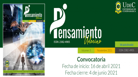 CONVOCATORIA PUBLICACIÓN VOL 5 REVISTA PENSAMIENTO UDECINO CONVOCATORIA PUBLICACIÓN VOL 5 REVISTA PENSAMIENTO UDECINO