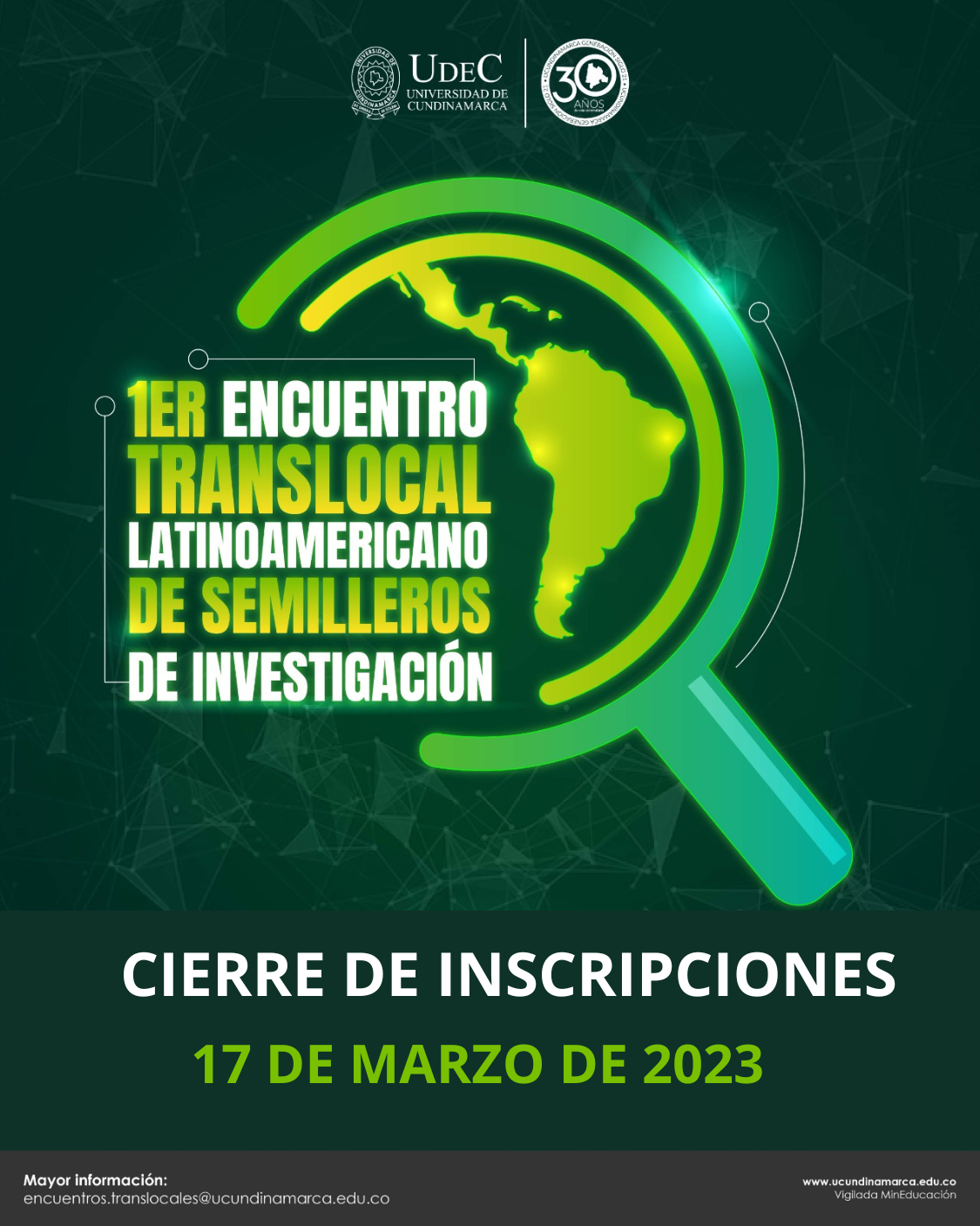 I ENCUENTRO TRANSLOCAL LATINOAMERICANO DE SEMILLEROS DE INVESTIGACION