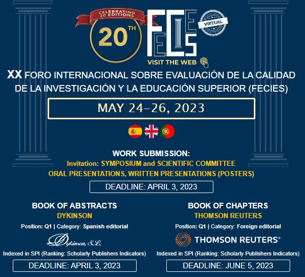 Invitación Presenta y Publica Innovación e Investigación FECIES Multidisciplinar