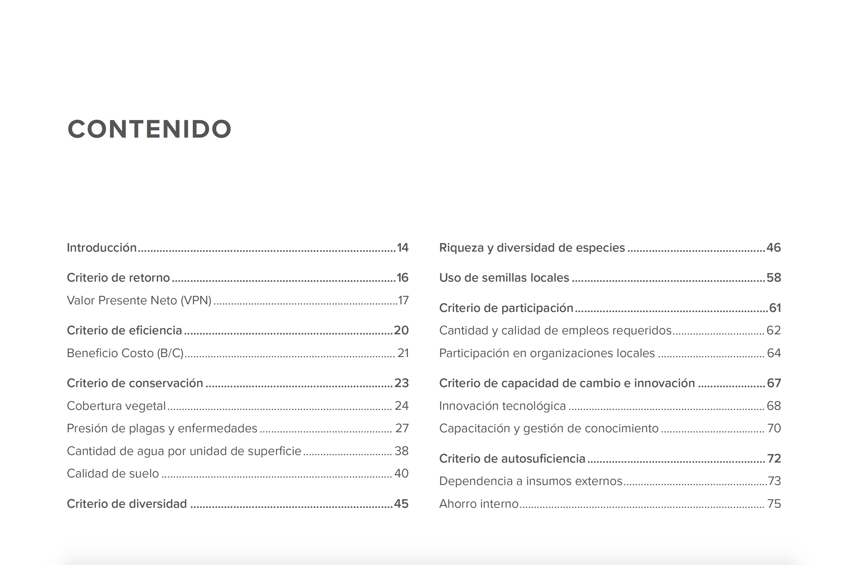 Indicadores de sustentabilidad VBA MESMIS