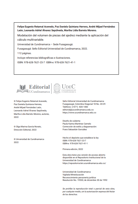 Modelación del volumen de piezas del ajedrez mediante la aplicación del cálculo multivariable