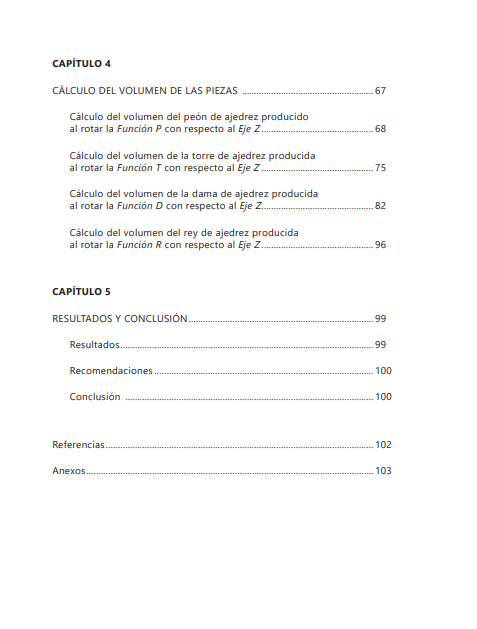 Modelación del volumen de piezas del ajedrez mediante la aplicación del cálculo multivariable