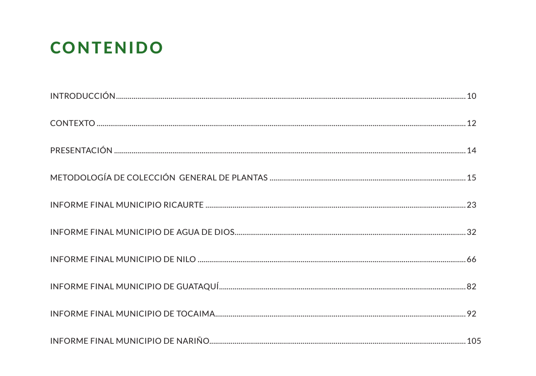 Clasificación taxonómica de la vegetacion nativa localizada en senderos con potencialidades de biocomercio (provincia del Alto Magdalena)