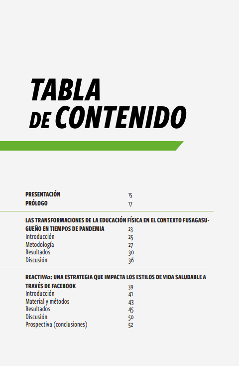 EDUCACIÓN FÍSICA, RECREACIÓN Y DEPORTES EN TIEMPOS DE PANDEMIA Y CONFINAMIENTO 