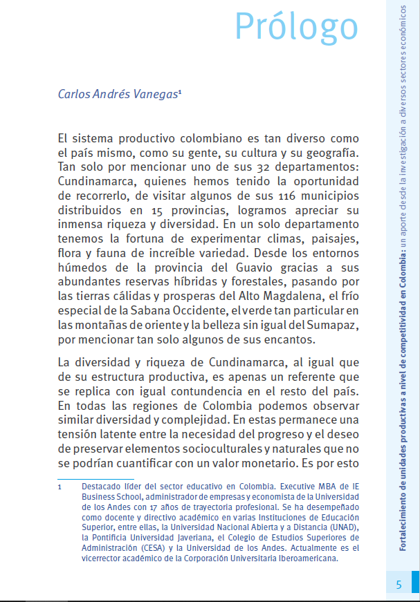 Fortalecimiento de unidades productivas a nivel de competitividad en Colombia: un aporte desde la investigación a diversos sectores económicos