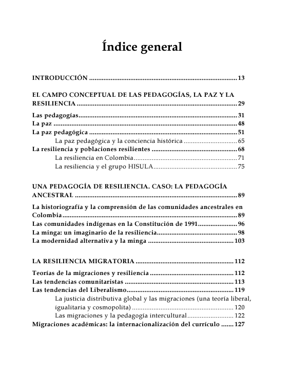 Pedagogías, paz y resiliencia en el marco del giro transmoderno