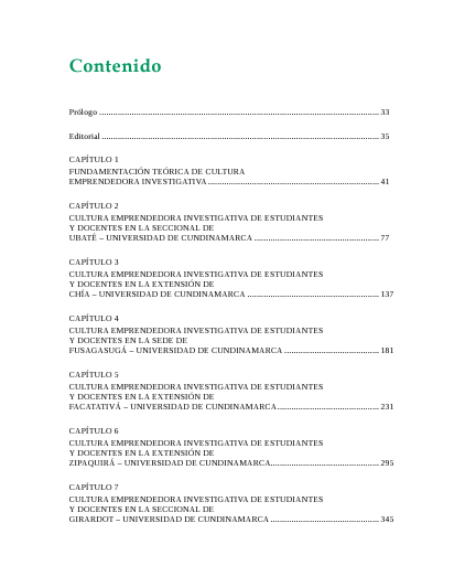 Cultura emprendedora investigativa caso estudiantes y docentes en las sedes, seccionales y extensiones de la Universidad de Cundinamarca