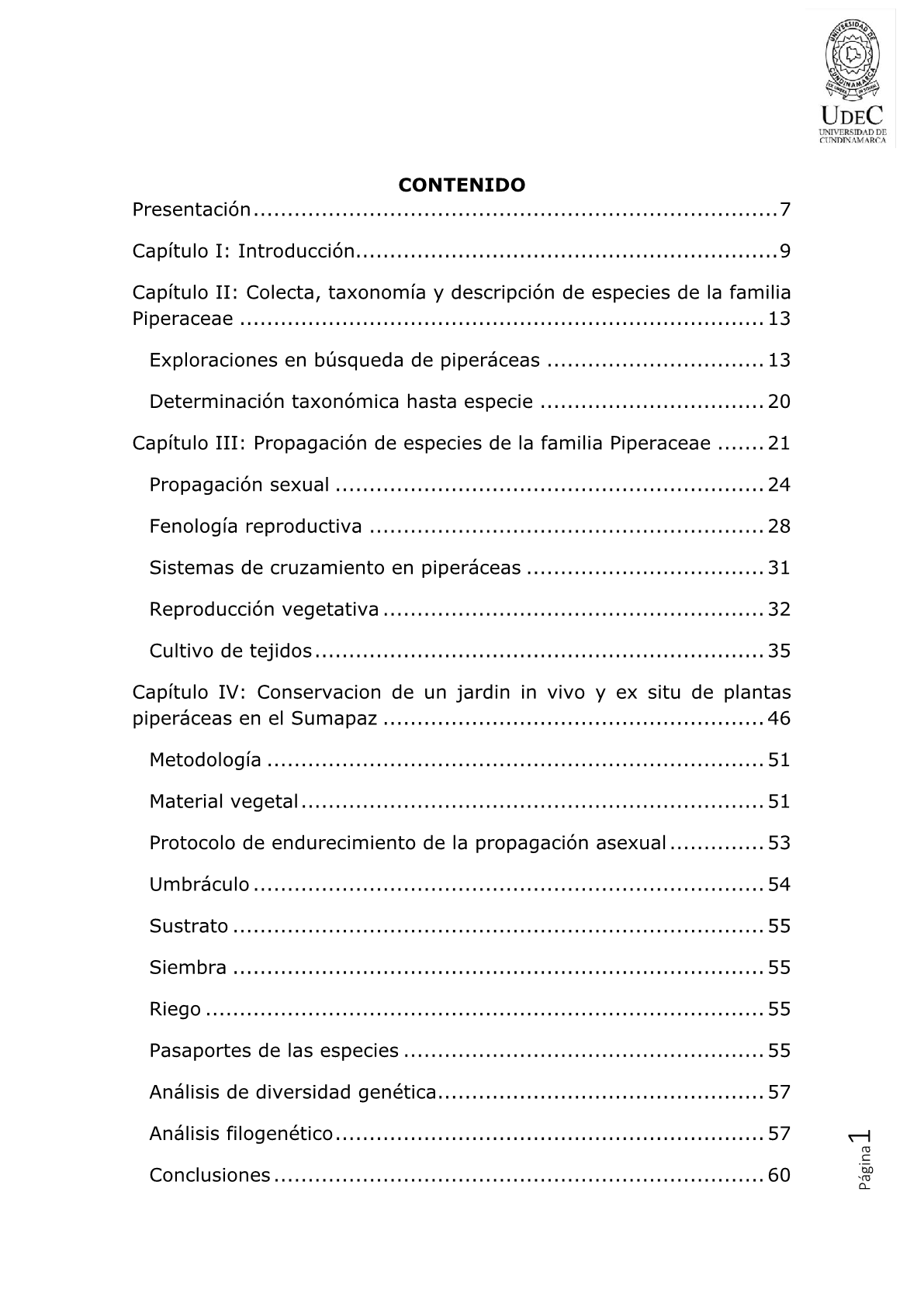 Plantas De La Familia Piperaceae Del Sumapaz Medio Y Bajo Occidental