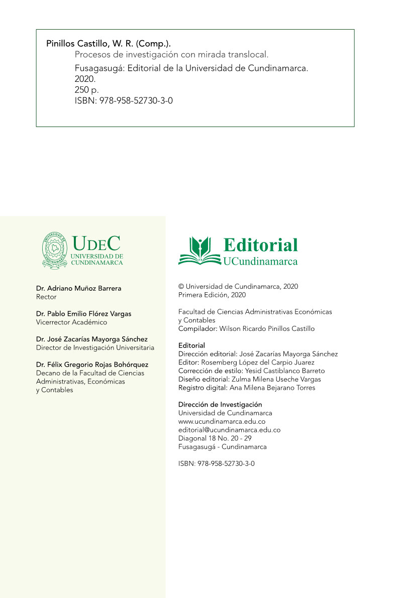 Procesos de Investigación con mirada translocal