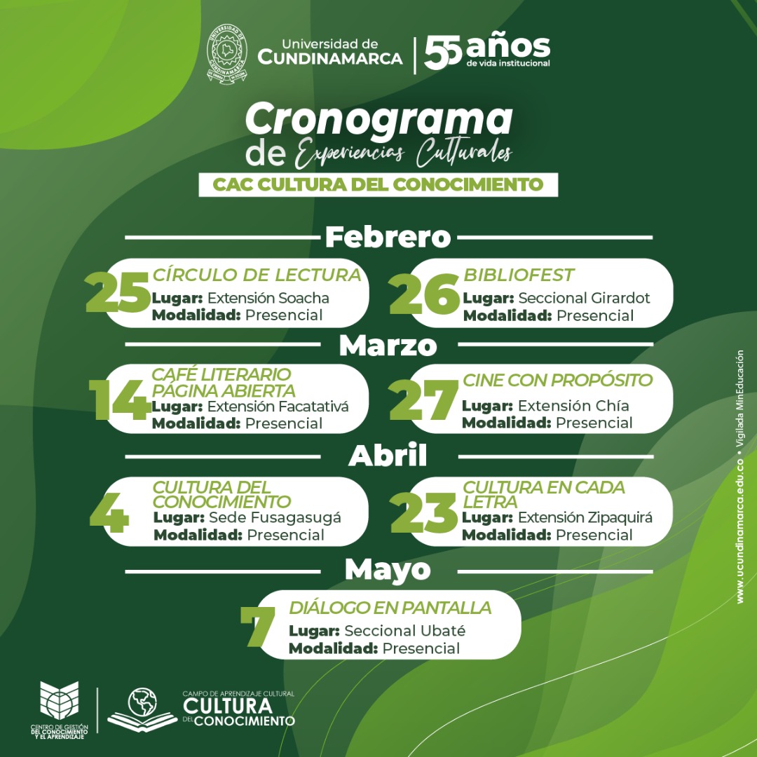 Cronograma CAC cultura del conocimiento