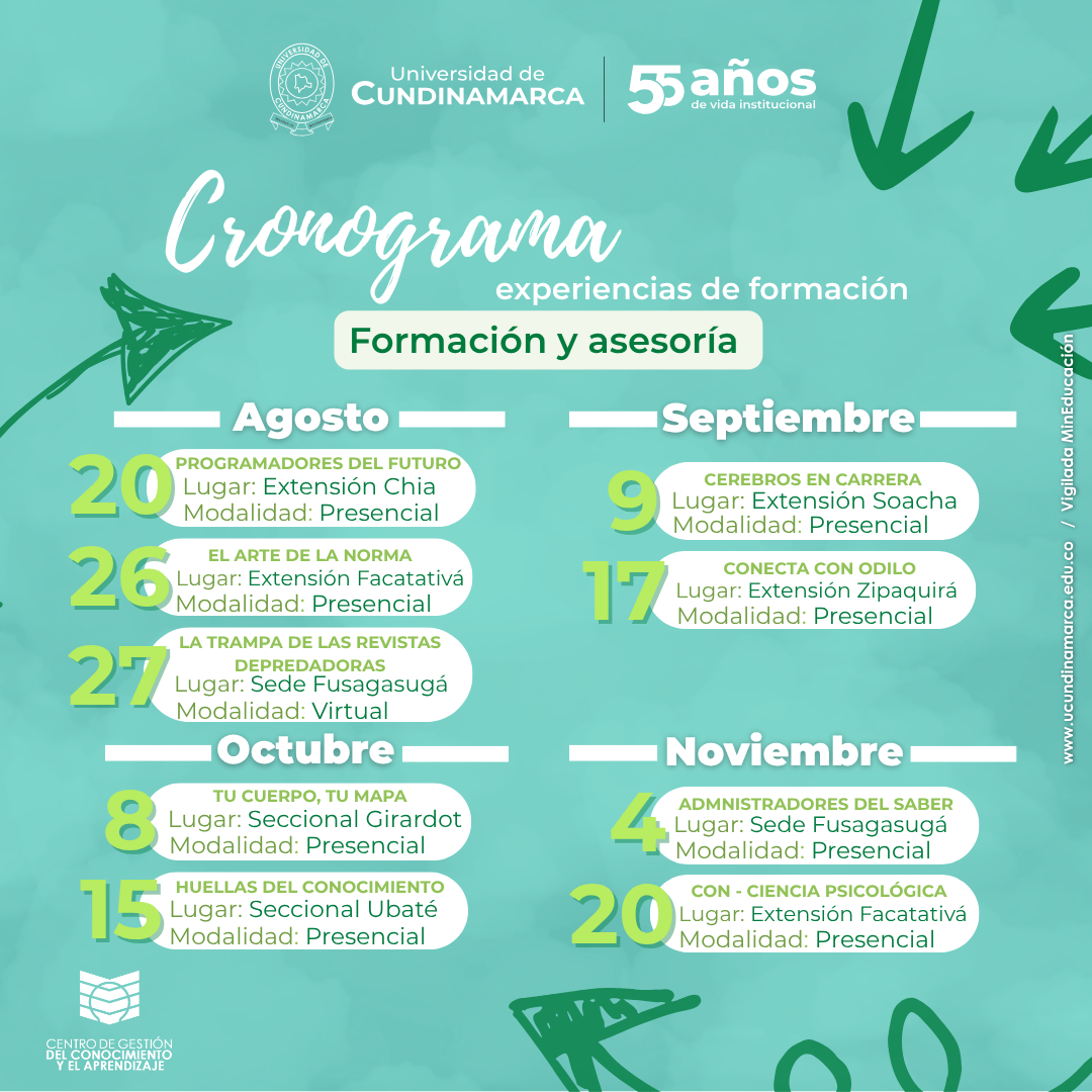 Cronograma de Experiencias Formativas